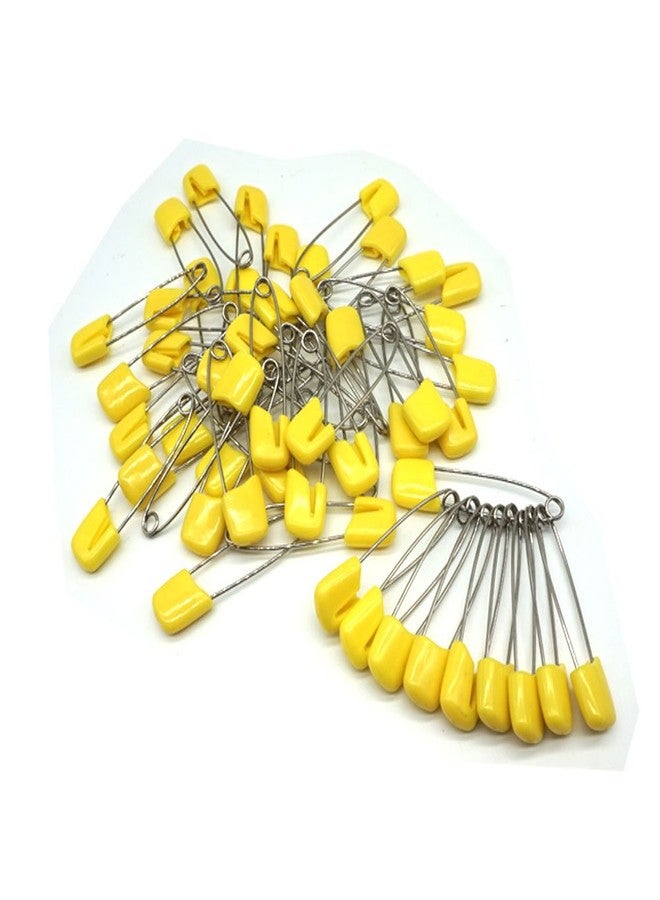 GTONEE Baby Safety Pins Secure Clips for Fastening Baby Clothes Diaper Napkins 50pcs 60PCS 30PCS (Yellow, 50 pcs) - Image 1